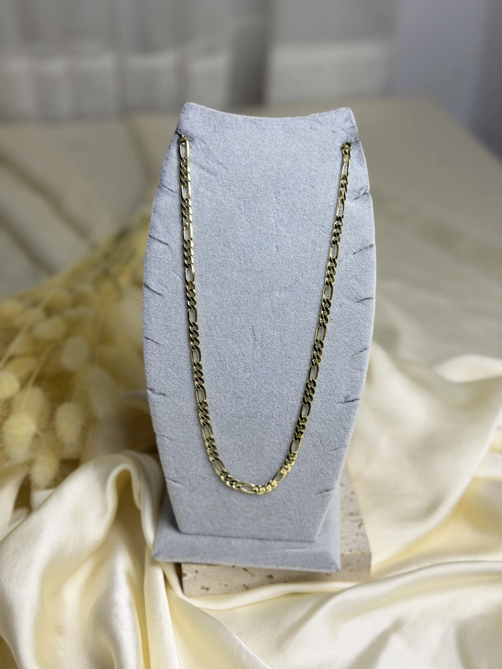 Figaro Model Xuping Çelik Gold Kolye