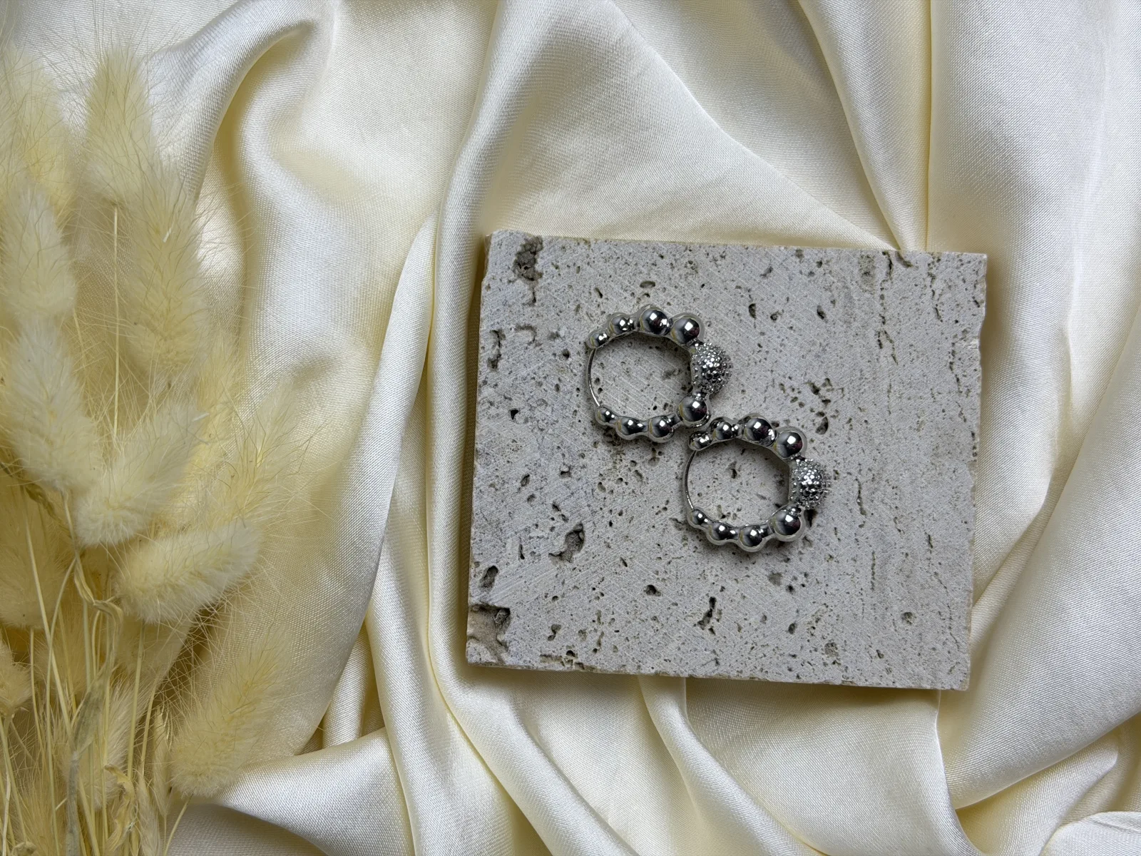 Silver Dorikalı Halka Küpe