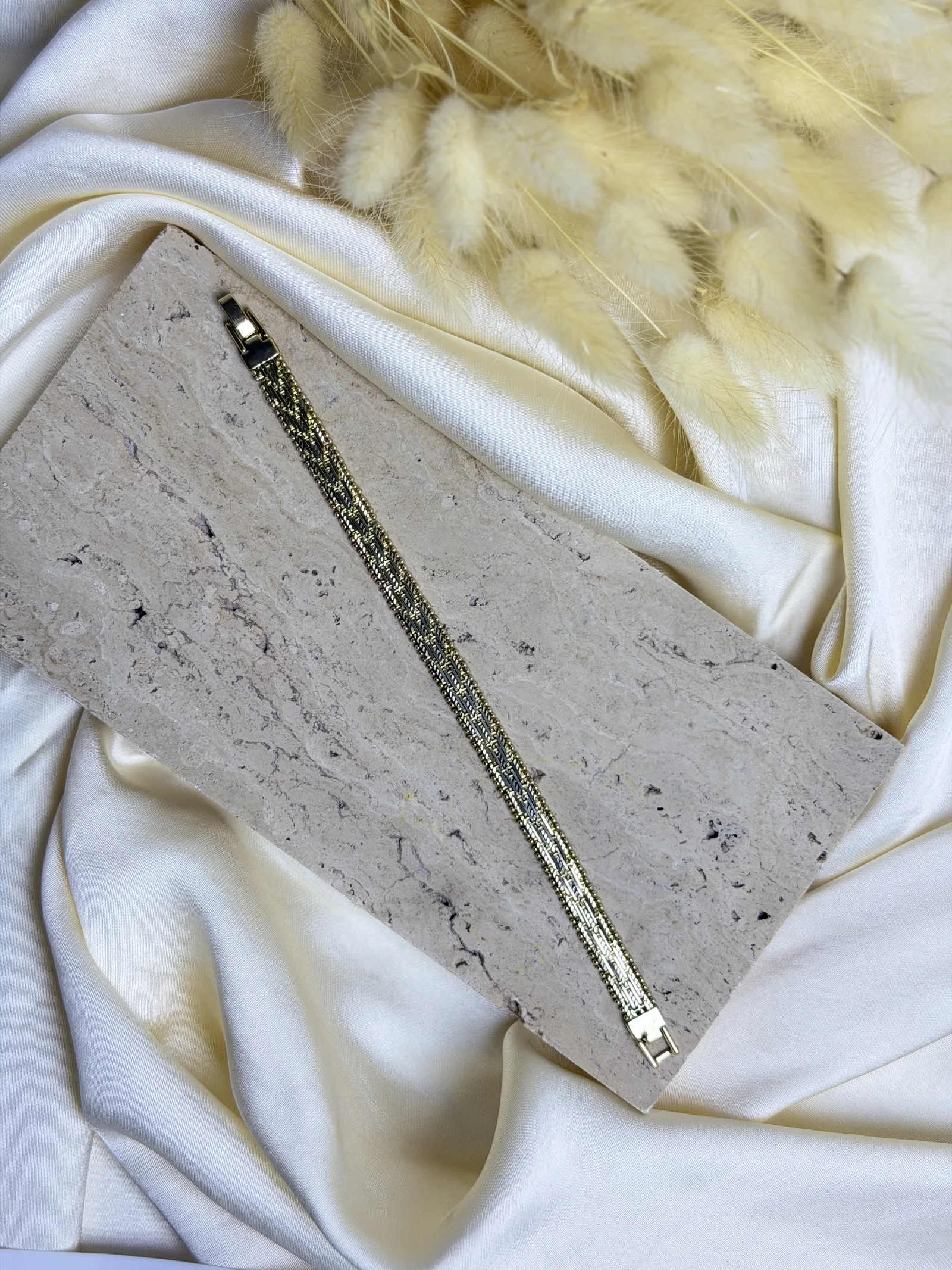 Xupıng 14K Hasır Model Gold Bileklik